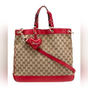 GUCCI Monogram Valentine Bag Red Rare
